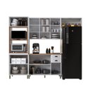 Ver imagem 5 de Cozinha Americana Modulada 4 Peças com Vidros Reflecta Balcão com Tampo Paris