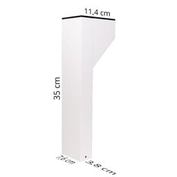 Poste Balizador 270 Para Jardim LED 5,5W 35cm Branco 2700k 220v - 7