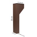 Ver imagem 3 de Poste Balizador 270 Para Jardim LED 5,5W 35cm Marrom 5000k 220v