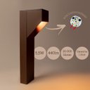 Ver imagem 2 de Poste Balizador 270 Para Jardim LED 5,5W 35cm Marrom 5000k 220v