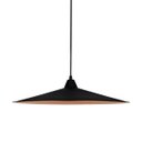 Ver imagem 1 de Luminária Pendente Chapéu Chinês 521 Cozinha Bancada 50cm Preto com Cobre