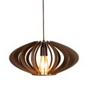 Ver imagem 3 de Lustre Pendente 910 Madeira Rústico Cozinha Sala 40Cm Marrom