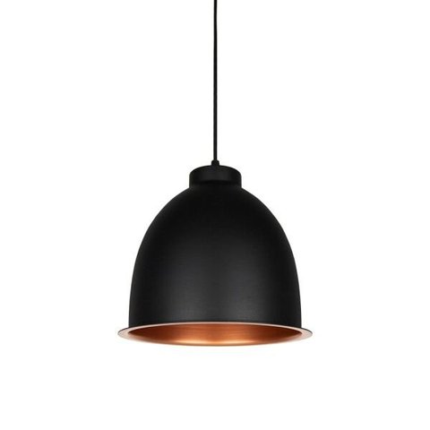 Pendente 528 Retrô/ Industrial 23,5cm Preto com Cobre