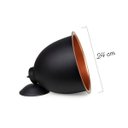 Ver imagem 5 de Pendente 528 Retrô/ Industrial 23,5cm Preto com Cobre