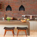 Ver imagem 2 de Pendente 528 Retrô/ Industrial 23,5cm Preto com Cobre