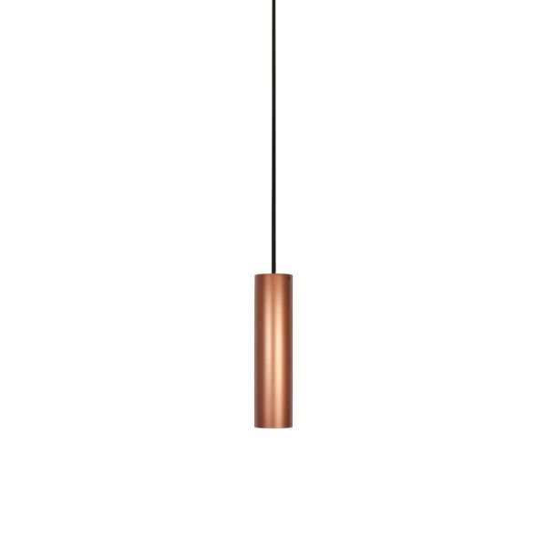 Pendente Tubo 710 - Gu10 para Mini Dicroica - 20cm Cobre