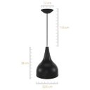 Ver imagem 5 de Pendente Taça 506 Para Bancada 22,5cm Preto com Cobre
