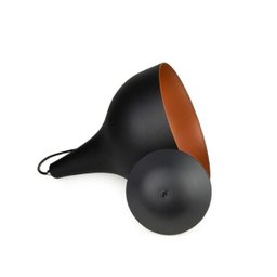 Pendente Taça 506 Para Bancada 22,5cm Preto com Cobre - 2