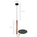 Ver imagem 3 de Pendente Tubo 718 - Gu10 para Mini Dicroica - 50cm Cobre