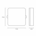 Ver imagem 3 de Painel Plafon LED Infinita Delis 24W 3000k Branco Quente Sobrepor Quadrado ST3245