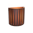 Ver imagem 3 de Arandela de Madeira 430 Rústica G9 15x15cm Marrom