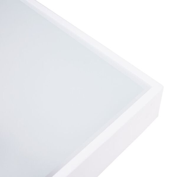 Plafon Sobrepor de Teto Quadrado - 4 Lâmpadas E27 - 40x40cm Branco - 2