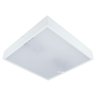Plafon Sobrepor de Teto Quadrado - 4 Lâmpadas E27 - 40x40cm Branco - 1