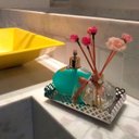 Ver imagem 2 de Bandeja de Apoio Dourada Banheiro Cozinha Sala 20cm x 12,5cm Dourado