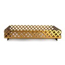 Ver imagem 3 de Bandeja de Apoio Dourada Banheiro Cozinha Sala 20cm x 12,5cm Dourado