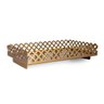 Bandeja de Apoio Dourada Banheiro Cozinha Sala 20cm x 12,5cm Dourado - 1