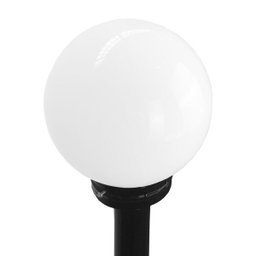 Poste de Luz 0637 Para Jardim Colonial Bola de Vidro Preto - 2