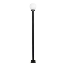 Poste de Luz 0637 Para Jardim Colonial Bola de Vidro Preto - 1