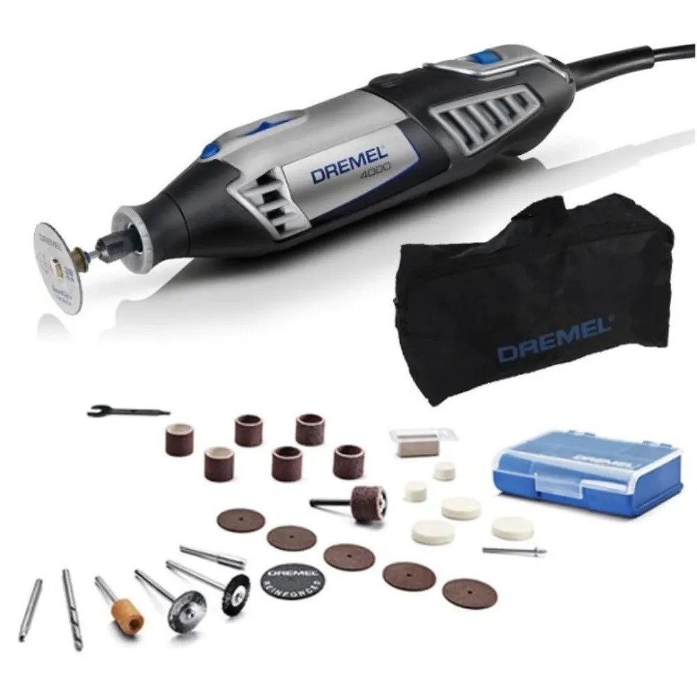 Micro Retífica Dremel 4000 com 26 Acessórios 127v Multiferramenta