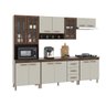 Cozinha Modulada Completa Fidelitá Lisboa 5 Peças 260cm 13 Portas 3 Gavetas com Tampo - 3