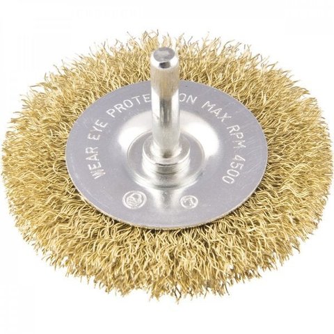 Escova circular 3" x 3/8" haste de 1/4" Vonder