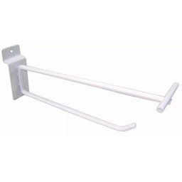 Gancho Cabide Expositor Painel Canaletado 25cm Branco - 1