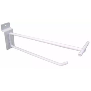 Gancho Cabide Expositor Painel Canaletado 25cm Branco