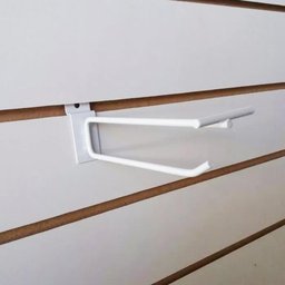 Gancho Cabide Expositor Painel Canaletado 25cm Branco - 2