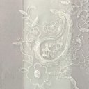 Ver imagem 1 de Cortina Voil Bordado com Forro 100% Blackout 2,60 M X 1,80 M Vitti Ambientes Marfim