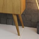 Ver imagem 3 de Aparador Buffet Gold 2 Portas - Mel/Pérola - Móveis Primus