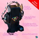 Ver imagem 4 de Abafador de Ruido Preto para Autistas 12 Db com Suporte Infinity Rose Decorativo