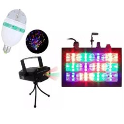 Kit Jogo de Luz iluminação para festa Strobo Laser De Balada - 1