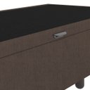 Ver imagem 5 de Base Cama Box Baú Solteiro Veludo Marrom SkyBox