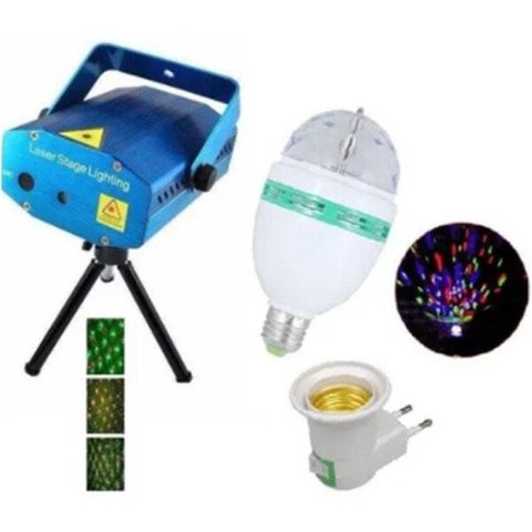 Kit Iluminação Festa Jogo De Luz Dj Balada Laser E Festas