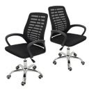 Ver imagem 4 de Kit com 2 Cadeiras de Escritório Mesh Ergonômica Bestchair Home Office Par - Preta