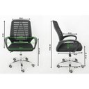 Ver imagem 2 de Kit com 2 Cadeiras de Escritório Mesh Ergonômica Bestchair Home Office Par - Preta