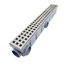 Ralo Borda Piscina 6cm X 50cm Quadriculado Inox 304 Col Cinza - 5