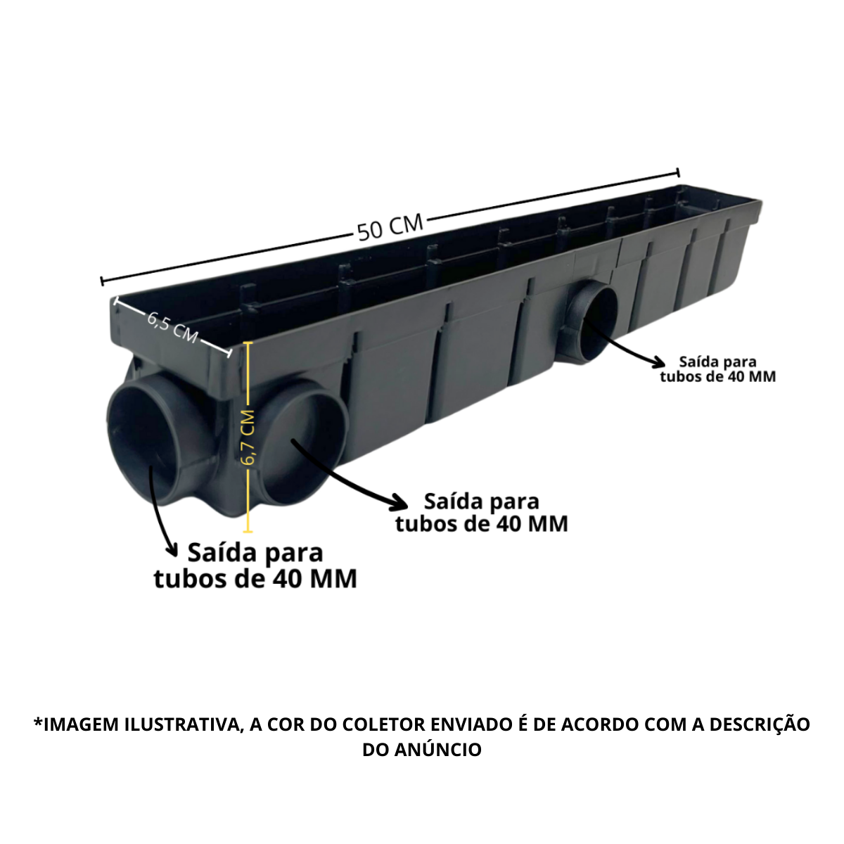 Ralo Borda Piscina 6cm X 50cm Quadriculado Inox 304 Col Cinza - 3
