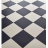 Piso Vinilico PVC Cores, Branco, Preto e Dama 0,70mm 2x2mt: Xadrez - 1