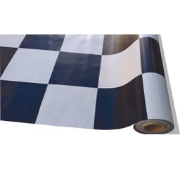 Piso Vinilico PVC Cores, Branco, Preto e Dama 0,70mm 0,5x2mt: Xadrez - 3