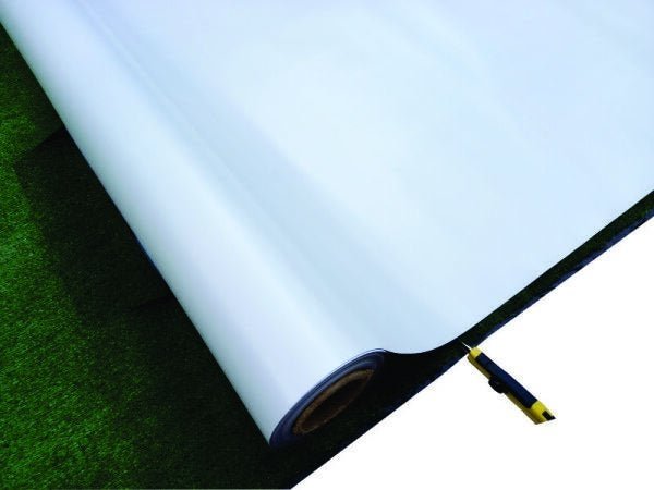Piso Vinilico PVC Cores, Branco, Preto e Dama 0,70mm 0,5x2mt: Branco - 2