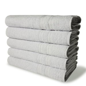 Kit com 6 Toalhas Banho 430g/m² Grande Grossa 80x150cm Itália Soft Branco