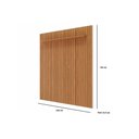 Ver imagem 3 de Painel Quarto P/ Tv até 65 Pol Maragogi C/ Prateleira Ripado 185x220cm Cinamomo - Permóbili