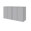 Ver imagem 3 de Armários Aéreos Escritório 120cm X 36cm 2 Portas F5 Office Cor:cinza Sagrado
