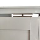 Ver imagem 5 de Porta Pivotante com Puxador, Friso e Vidro Alumínio Branco Linha 25:Direita/ 210 x 120
