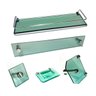 Kit Banheiro Em Vidro Casal Modelo 5 com 5 Peças:Verde - 1