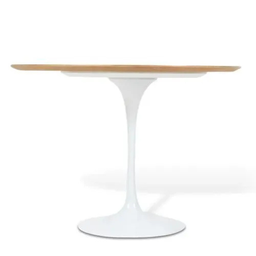 Mesa de Jantar Saarinen Tulipa Redonda - 107 Cm - Madeira Cinamomo - 2