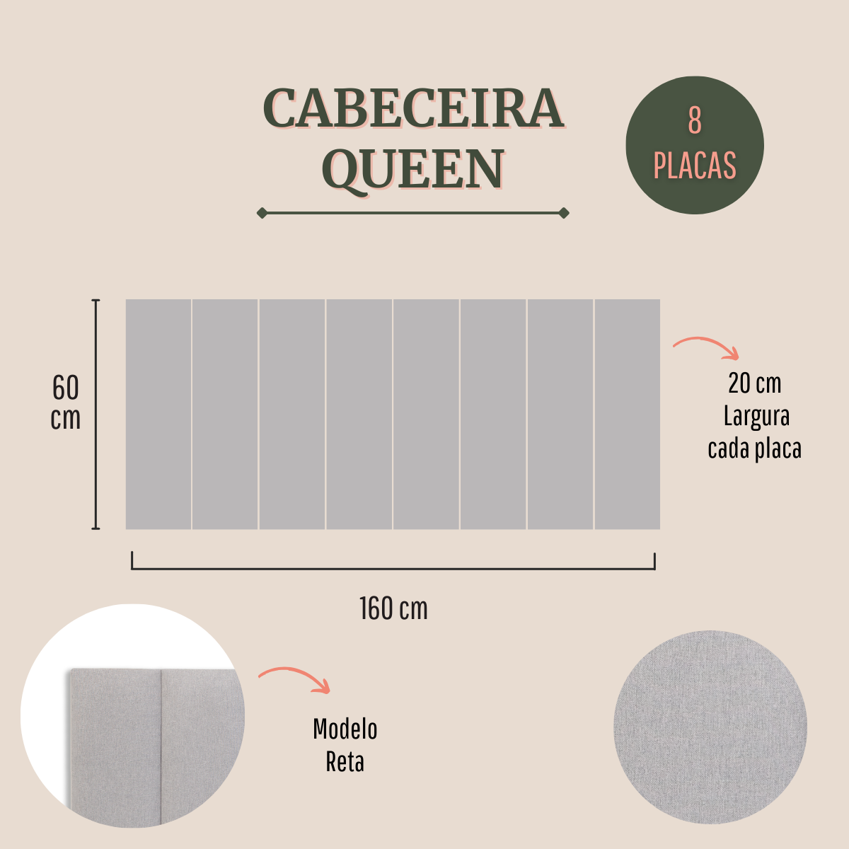 Cabeceira Queen 160x60 Cama Box Modulada Reta Linho Gelo - 2