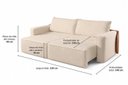Ver imagem 5 de Sofá-Cama Retrátil 210cm Austin