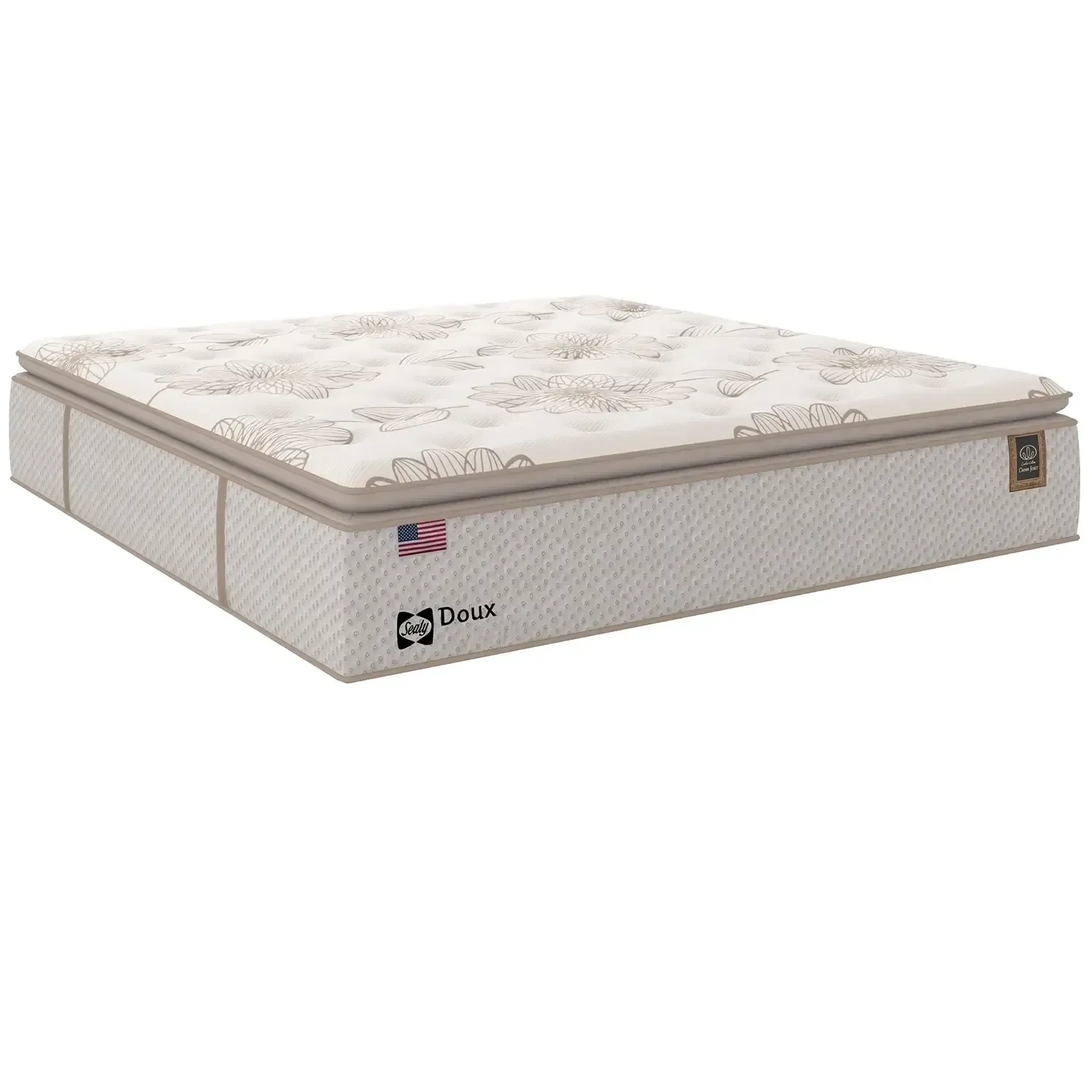 Ver imagem 1 de Colchão Doux Queen Molas Lfk 36x198x158cm Sealy Cor Bege